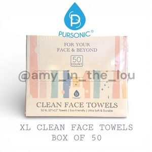 Pursonic Clean Face Towels XL box of 50 (A1)